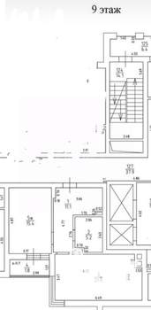 1-к квартира, вторичка, 56м2, 9/12 этаж