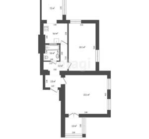 2-к квартира, вторичка, 70м2, 2/2 этаж
