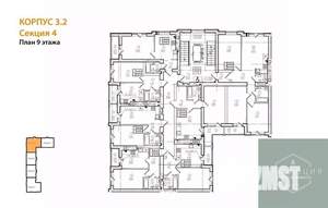 3-к квартира, вторичка, 77м2, 9/9 этаж