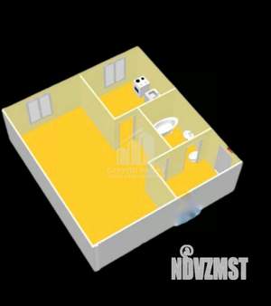 1-к квартира, вторичка, 32м2, 3/5 этаж