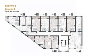 3-к квартира, вторичка, 82м2, 4/9 этаж