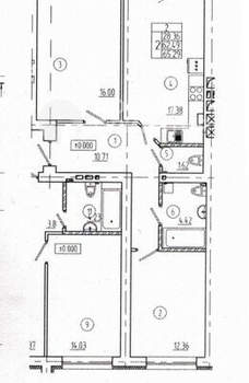 2-к квартира, вторичка, 65м2, 1/11 этаж