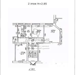 3-к квартира, вторичка, 63м2, 2/4 этаж