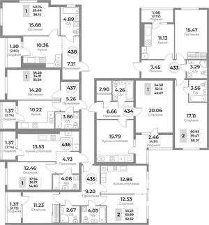 2-к квартира, вторичка, 59м2, 5/10 этаж