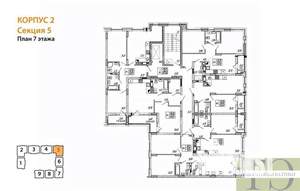 1-к квартира, вторичка, 38м2, 7/9 этаж