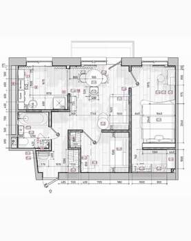 2-к квартира, вторичка, 44м2, 4/5 этаж