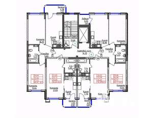 2-к квартира, строящийся дом, 57м2, 3/9 этаж