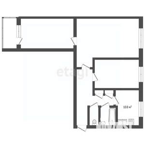 3-к квартира, вторичка, 61м2, 8/9 этаж