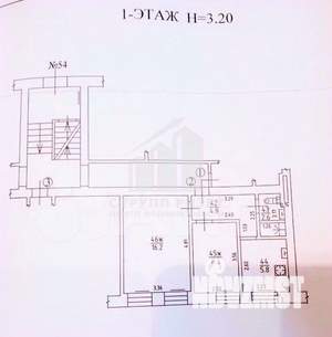 2-к квартира, вторичка, 38м2, 1/5 этаж