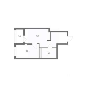 1-к квартира, вторичка, 35м2, 8/8 этаж