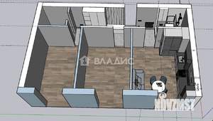 2-к квартира, вторичка, 71м2, 9/9 этаж