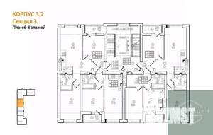 1-к квартира, вторичка, 35м2, 6/9 этаж