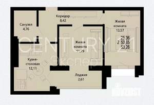 2-к квартира, вторичка, 58м2, 10/11 этаж