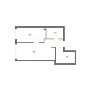 1-к квартира, вторичка, 40м2, 3/8 этаж