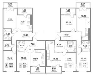 2-к квартира, вторичка, 58м2, 8/10 этаж
