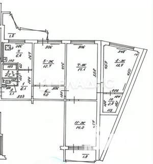 4-к квартира, вторичка, 80м2, 1/10 этаж