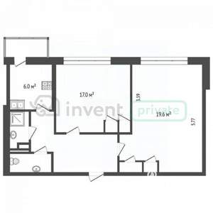 2-к квартира, вторичка, 49м2, 6/9 этаж