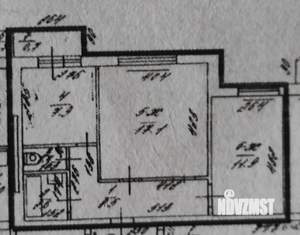2-к квартира, вторичка, 52м2, 3/5 этаж