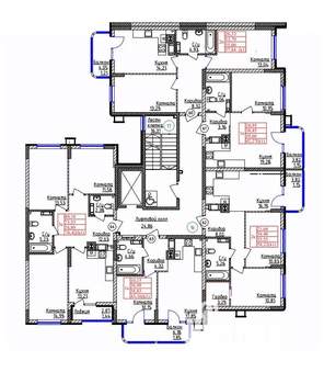2-к квартира, строящийся дом, 56м2, 6/9 этаж