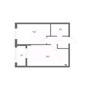 1-к квартира, вторичка, 45м2, 2/8 этаж