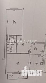 2-к квартира, вторичка, 57м2, 2/10 этаж