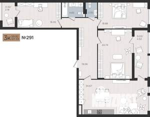 3-к квартира, вторичка, 127м2, 3/10 этаж