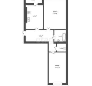 2-к квартира, вторичка, 52м2, 8/10 этаж