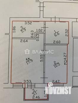 1-к квартира, вторичка, 41м2, 5/9 этаж