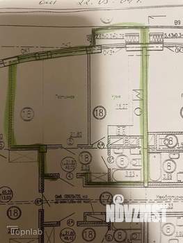 1-к квартира, вторичка, 47м2, 13/24 этаж