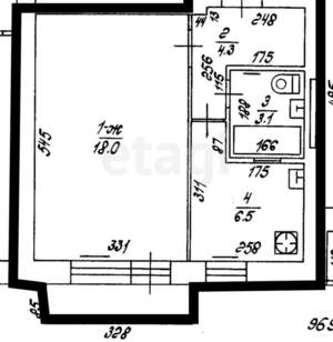 1-к квартира, вторичка, 32м2, 1/5 этаж