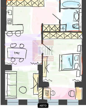 2-к квартира, вторичка, 55м2, 2/8 этаж