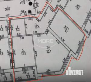 2-к квартира, вторичка, 68м2, 5/9 этаж