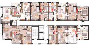 1-к квартира, вторичка, 46м2, 2/15 этаж