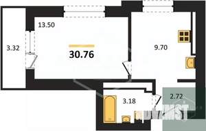 1-к квартира, вторичка, 31м2, 2/9 этаж