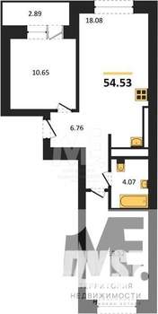 2-к квартира, вторичка, 55м2, 2/9 этаж