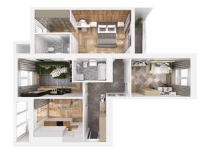 3-к квартира, строящийся дом, 80м2, 8/10 этаж