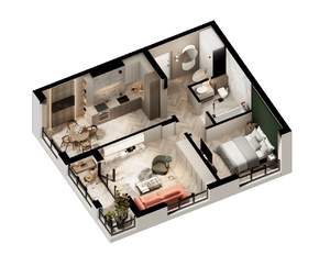 2-к квартира, вторичка, 67м2, 2/7 этаж