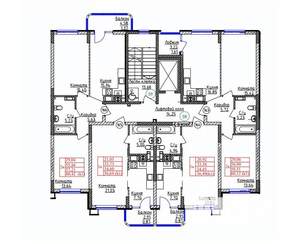 2-к квартира, строящийся дом, 57м2, 2/9 этаж