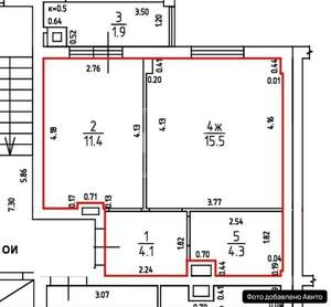 1-к квартира, вторичка, 37м2, 3/7 этаж