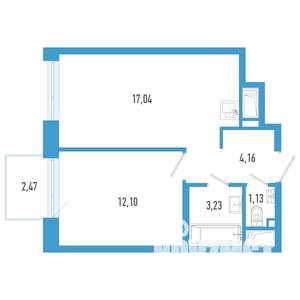 1-к квартира, вторичка, 38м2, 5/26 этаж