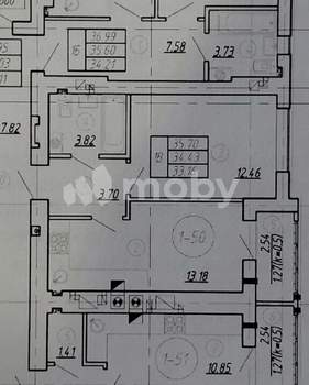 1-к квартира, вторичка, 34м2, 9/9 этаж
