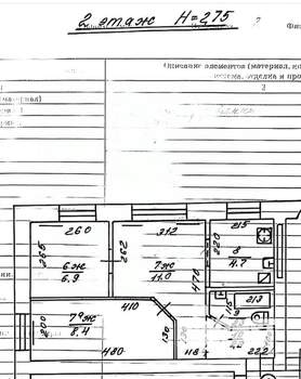 2-к квартира, вторичка, 37м2, 2/2 этаж