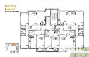 1-к квартира, вторичка, 39м2, 9/9 этаж