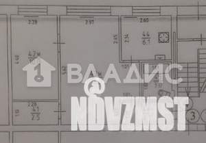 2-к квартира, вторичка, 43м2, 1/5 этаж