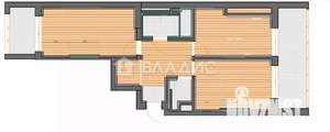 2-к квартира, вторичка, 62м2, 8/12 этаж