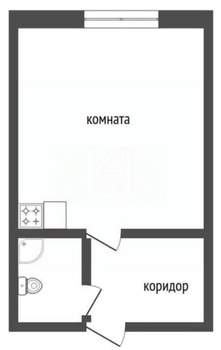 Студия квартира, вторичка, 18м2, 5/5 этаж
