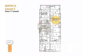 2-к квартира, вторичка, 52м2, 2/8 этаж