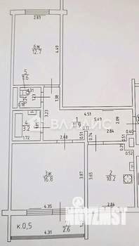 2-к квартира, вторичка, 59м2, 3/8 этаж