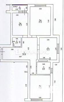 3-к квартира, вторичка, 98м2, 6/7 этаж