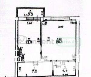 1-к квартира, вторичка, 45м2, 5/9 этаж